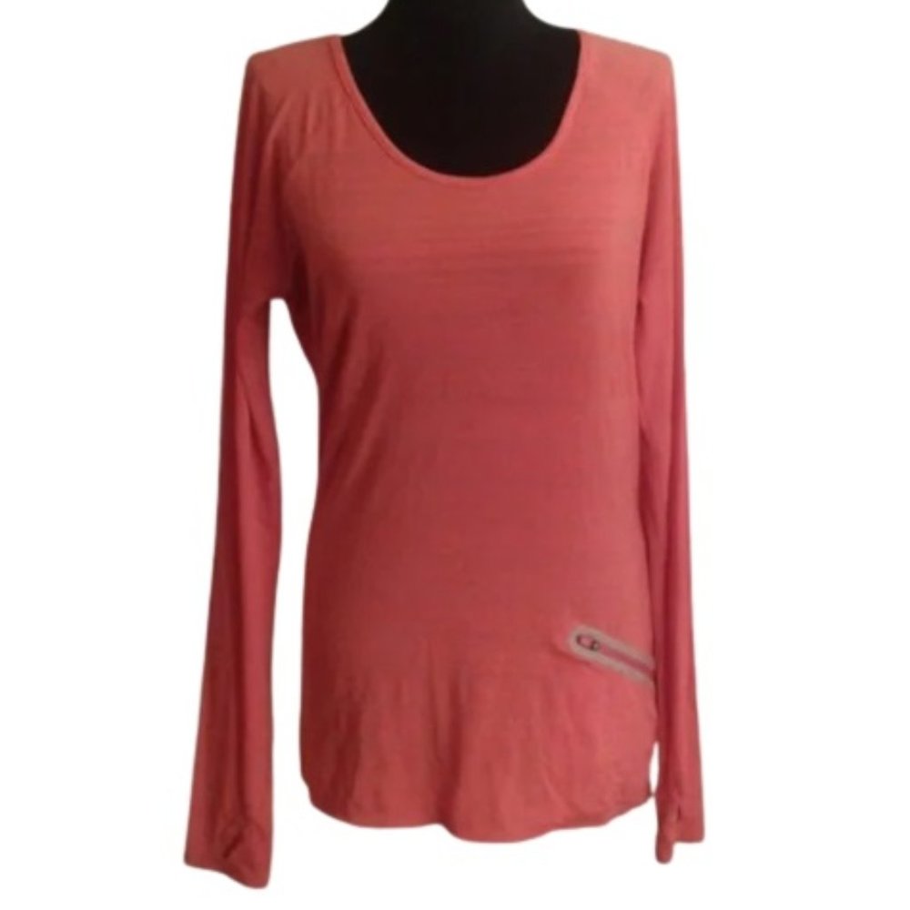 Athleta S Small long sleeve athletic top orange
